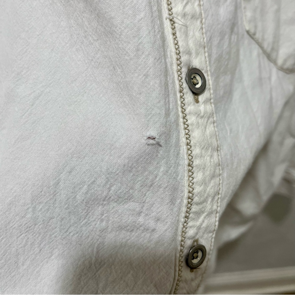 We The Free Cream Casual Button Down Shirt Shacket - Picture 13 of 13